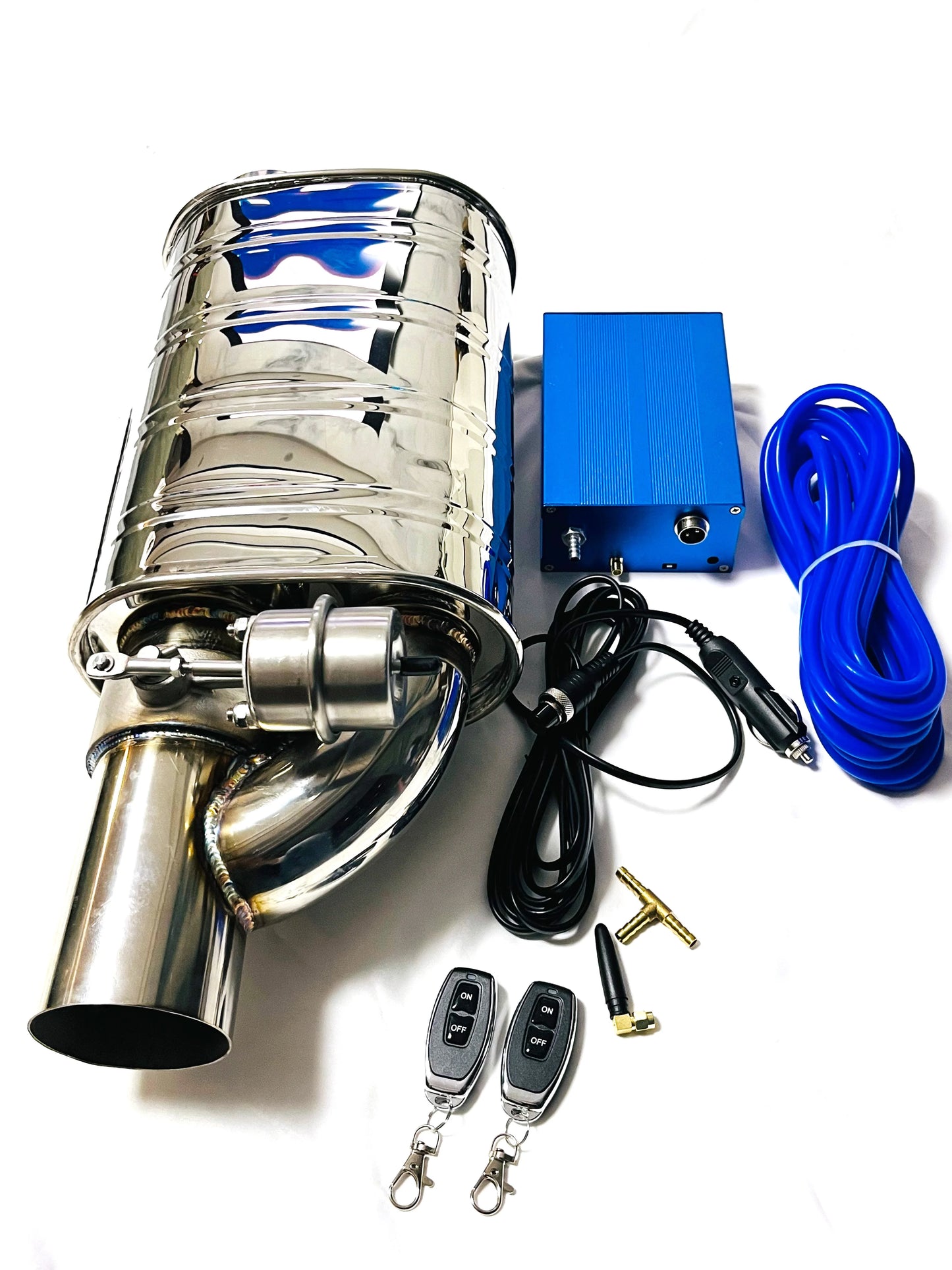 Système d’échappement GM à soupape sous vide – Double commande à distance 51/63/76 mm
