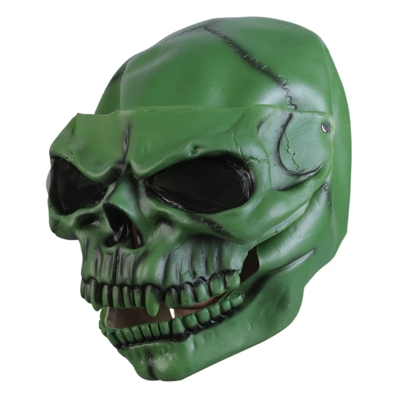 Visière Crâne Squelette pour Casque de Moto - Accessoire Halloween et Cosplay