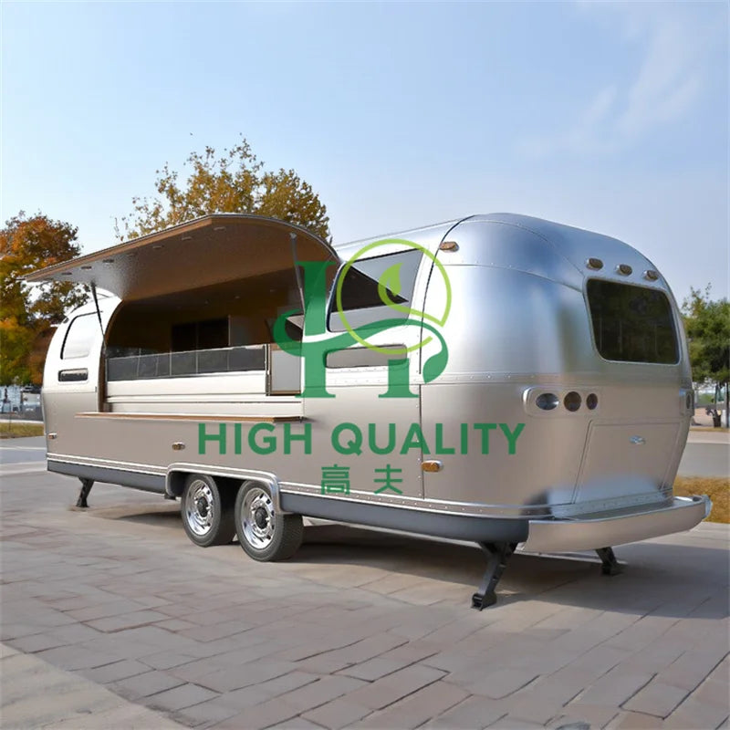 Food Truck Remorque Alimentaire Mobile - Bar Station BBQ Pizza Café Cuisine Équipée