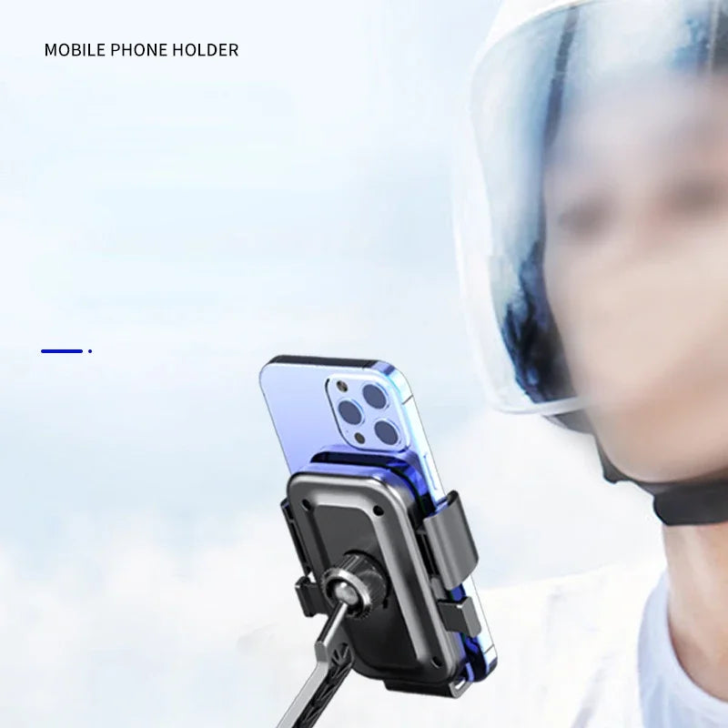 Support de Téléphone Universel en Alliage d'Aluminium pour Moto - Antichoc et Antichute