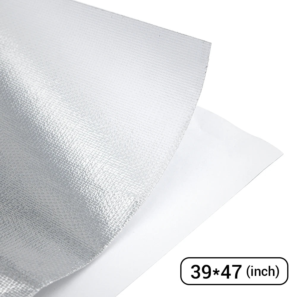 Feuille Réfléchissante Thermique Auto-Adhésive Or - Barrière Isolante 850°F/2000°F Multi-Tailles