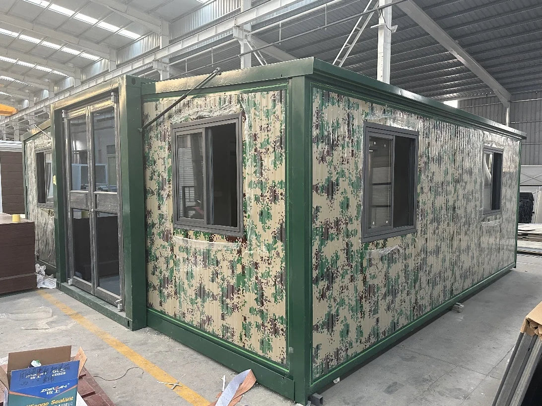 Maison Conteneur Modulaire Acier - Abri Préfabriqué Mobile Assemblage Rapide