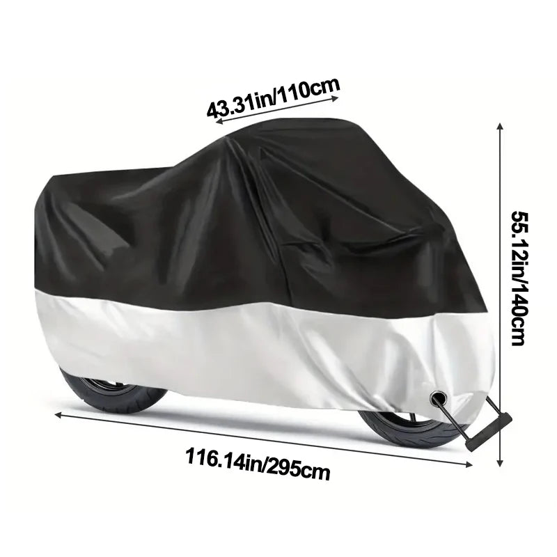 Housse Moto Imperméable Toutes Saisons - Protection UV Anti-Poussière