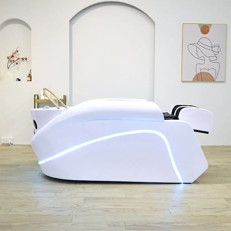 Table de Massage Électrique Professionnelle - Lit de Shampoing Salon de Beauté