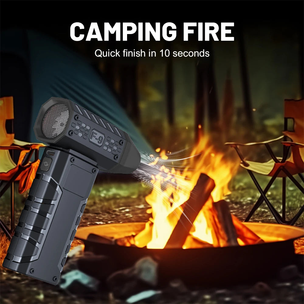 Souffleur d'Air Sans Fil 130000 RPM - Portable et Puissant avec Batterie LED