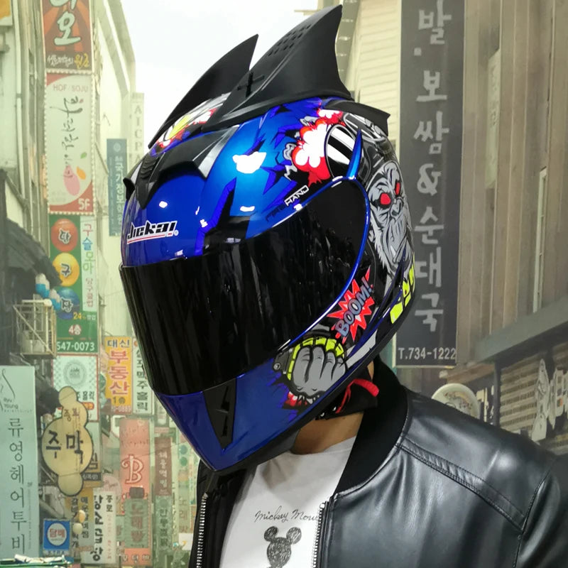 Casque Moto Intégral Jie Kai - Double Visière Toutes Saisons