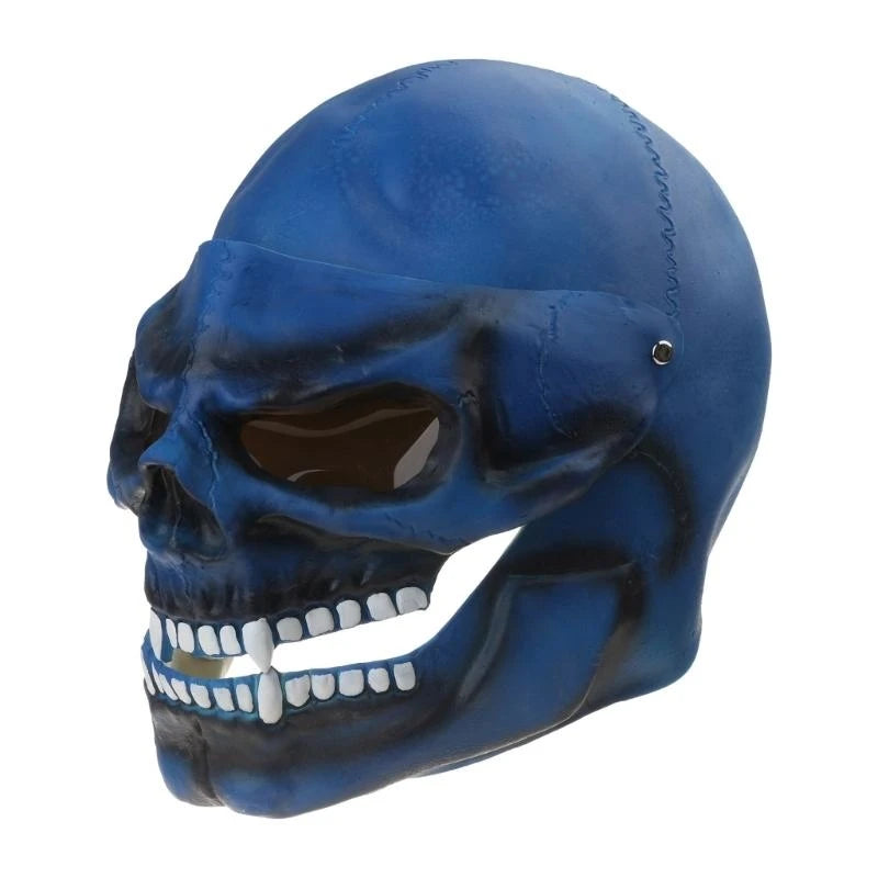 Visière Crâne Squelette pour Casque de Moto - Accessoire Halloween et Cosplay