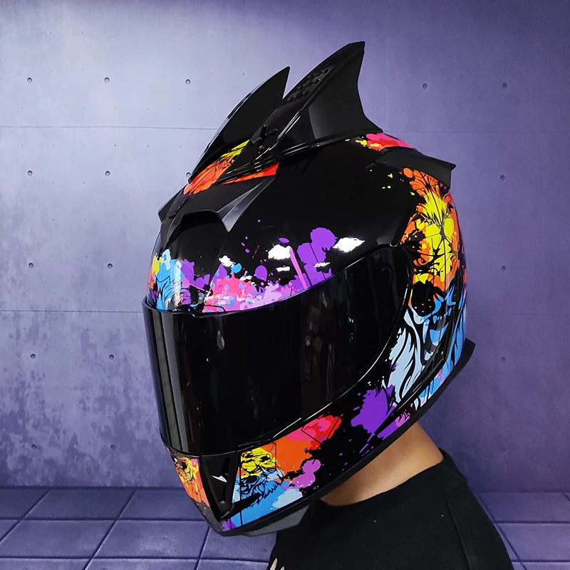 Casque Moto Intégral Jie Kai - Double Visière Toutes Saisons