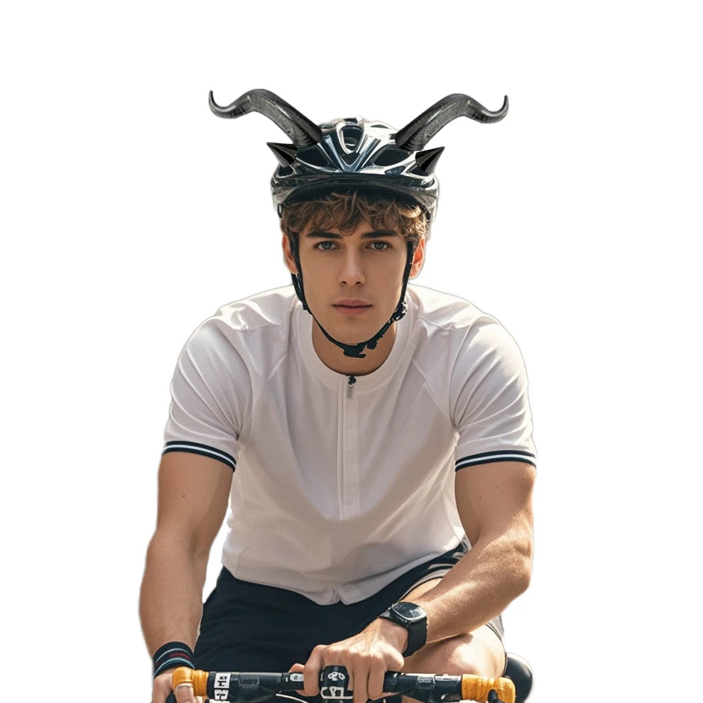 Cornes de Diable pour Casque de Moto - Accessoire Décoratif Personnalisé