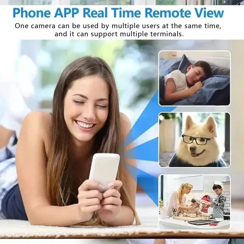 Caméra de Surveillance Sans Fil X5Mini 1080P - Vision Nocturne, Détection de Mouvement, Ultra Compacte