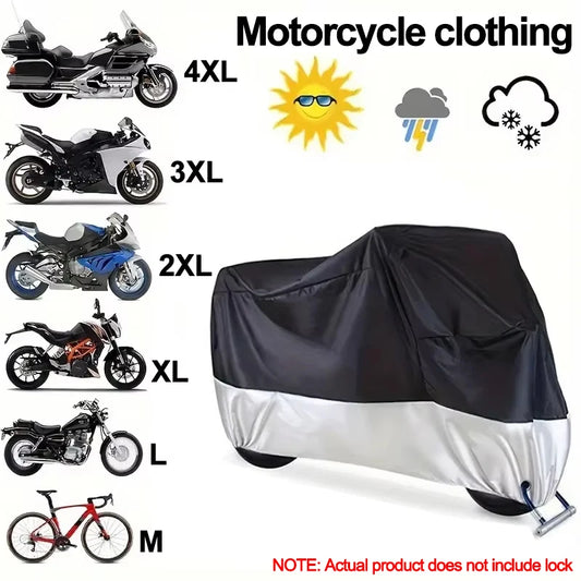 Housse Moto Imperméable Toutes Saisons - Protection UV Anti-Poussière