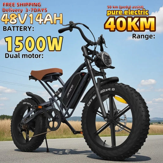 Vélo Électrique Jansno X50 750W - Pneus Larges 20 Pouces