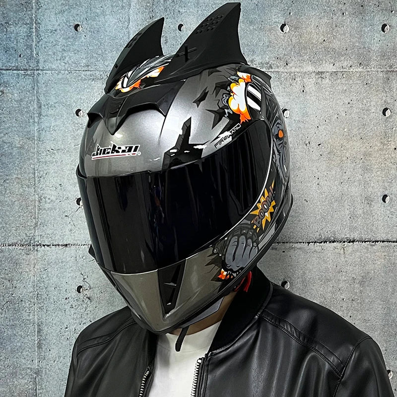 Casque Moto Intégral Jie Kai - Double Visière Toutes Saisons