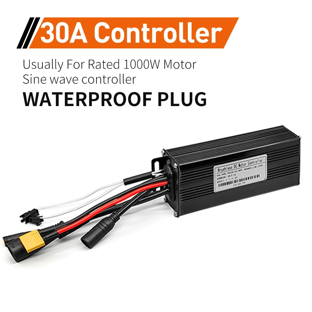 Contrôleur Sinusoïdal pour Vélo Électrique 24V/36V/48V - LCD S866 - 350W-1000W