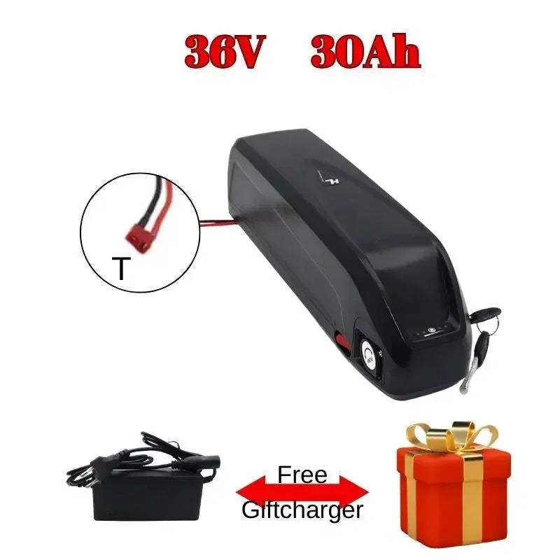 Batterie Hailong EBike 36V/48V/52V 20Ah-30Ah - Pack Lithium 18650 pour Bafang 500W-1000W