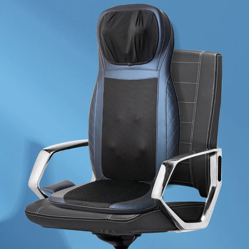 Coussin de Massage Électrique 3D Chauffant - Shiatsu Corps Complet pour Voiture et Maison