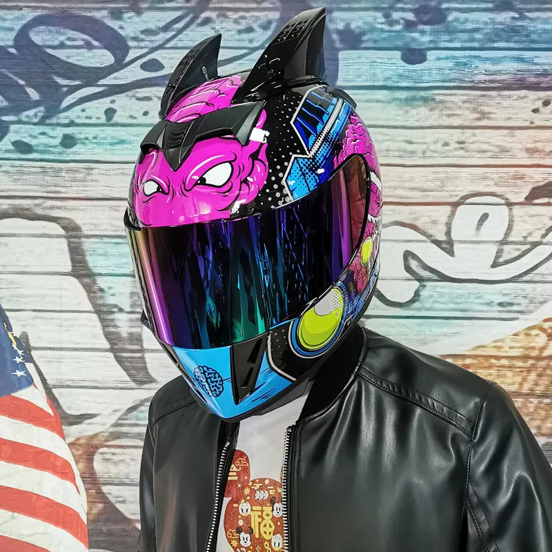 Casque Moto Intégral Jie Kai - Double Visière Toutes Saisons