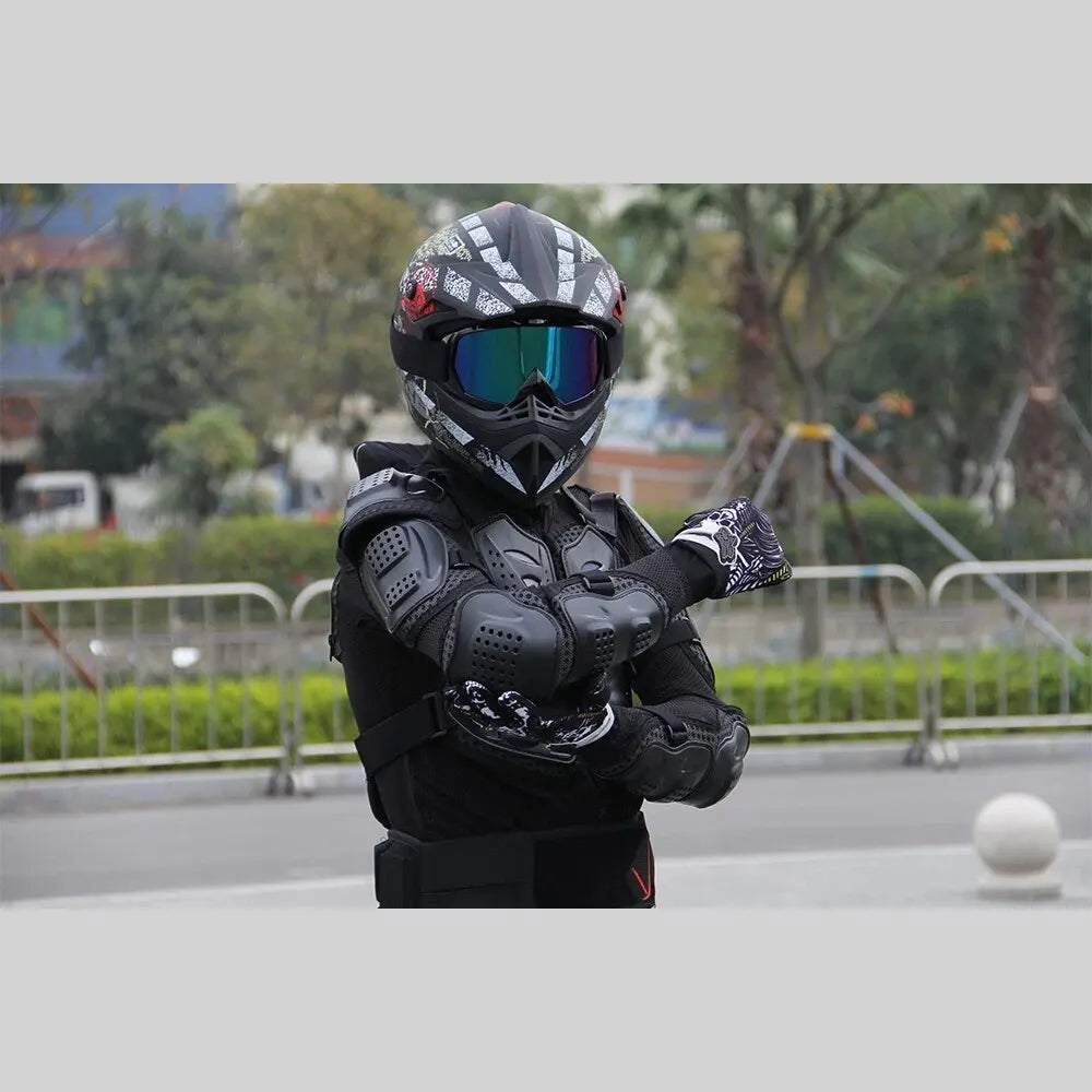 Veste de Motocross avec Armure Corporelle - Protection Anti-Chute pour Moto et Vélo