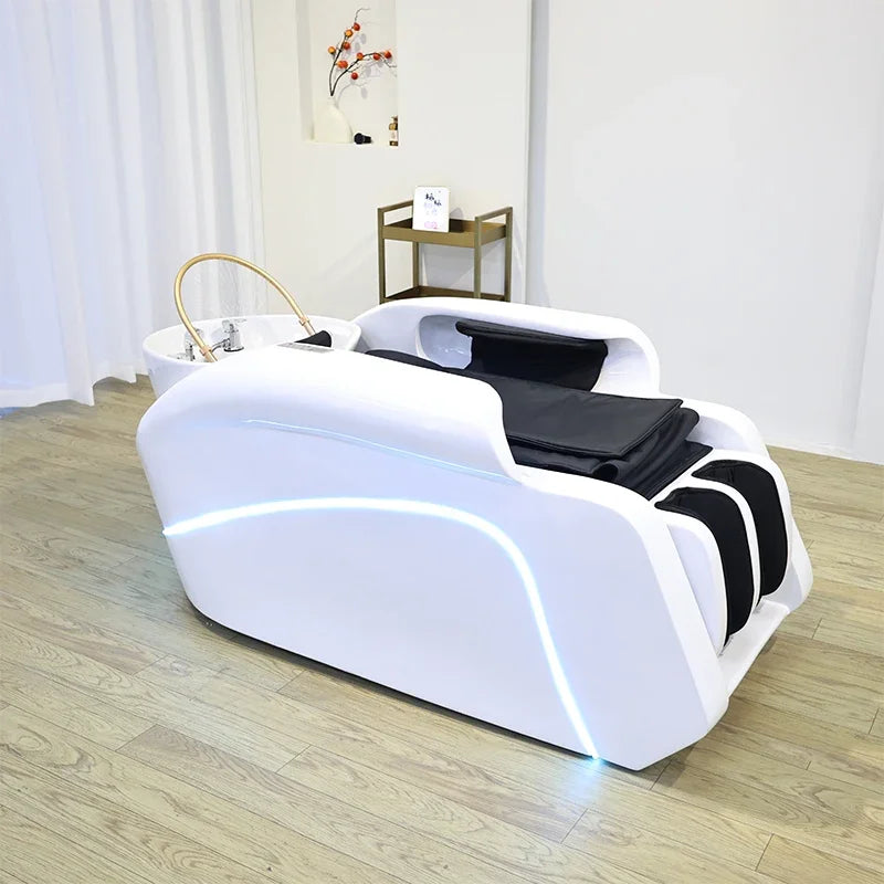 Table de Massage Électrique Professionnelle - Lit de Shampoing Salon de Beauté